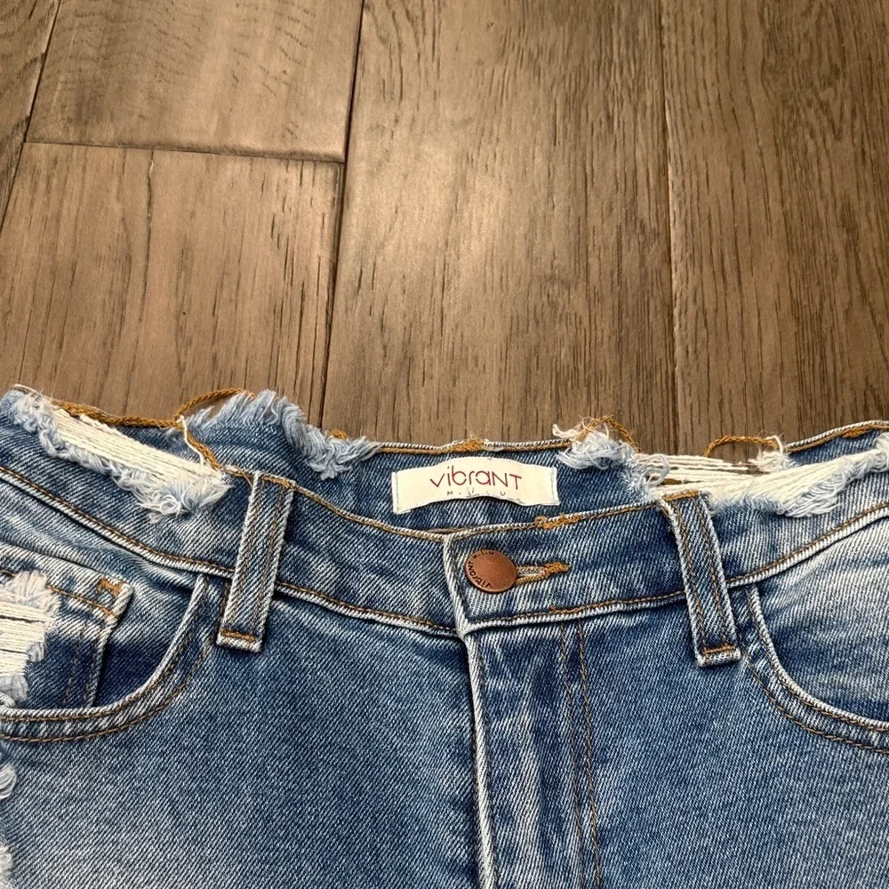 Vibrant M.I.U Distressed ripped Blue Women's skinny Jeans